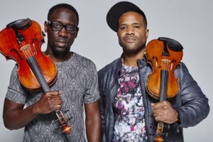 Black Violin members Wil B. and Key Marcus are pictured here.