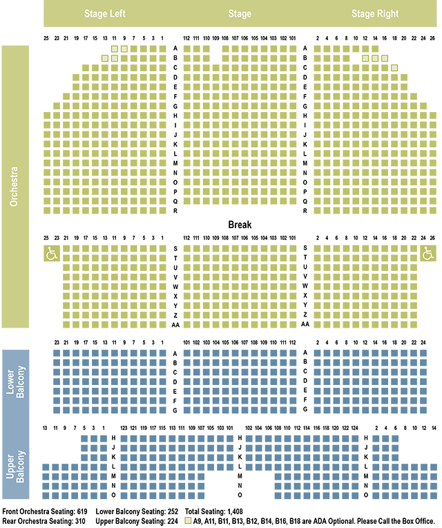 Smith Center for the Arts Seating Chart - Smith Center for ...