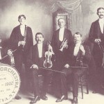 A picture of Dousek’s Orchestra that can be found in Charles McNally’s history book on the Smith Opera House. The picture is captioned “Courtesy Geneva Historical Society” (McNally 27).