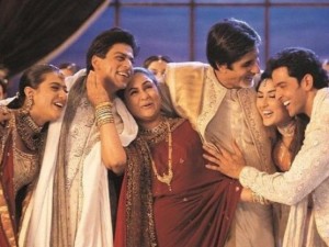 The all Indian cast of Bollywood's KABHI KHUSHI KABHIE GHAM… pose together
